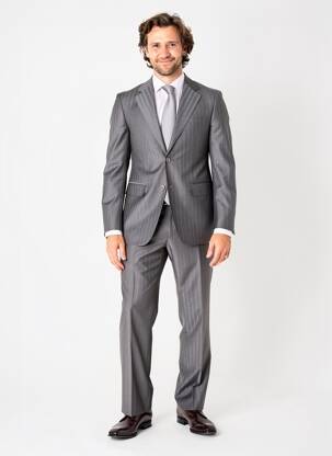 Costume de oraș croială costum gri PRE END bărbat