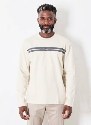 Tricou elasticitate mâneci lungi bej G.H.BASS&CO. bărbat