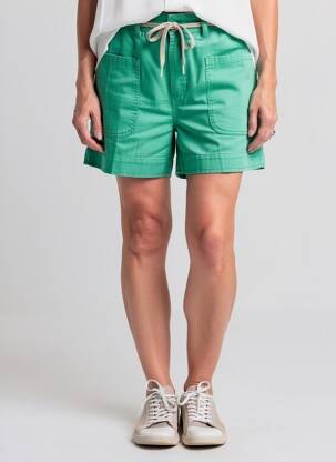 Șort țesătură denim mărime normală verde C'EST BEAU LA VIE femeie