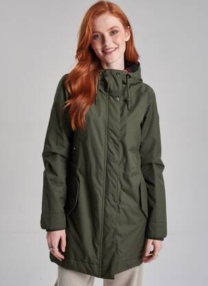 Parka mâneci lungi cu glugă verde RAGWEAR femeie