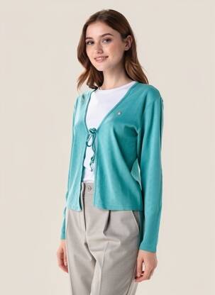 Vestă cu mâneci lungi elasticitate verde RAGWEAR femeie