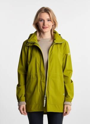 Impermeabil închidere cu fermoar pe față cu glugă verde RAGWEAR femeie