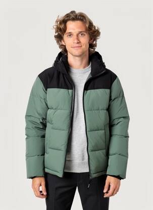 Geacă matlasată buzunare cu glugă verde RAGWEAR bărbat