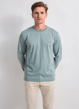 Tricou croială cambrată mâneci lungi albastru RAGWEAR bărbat