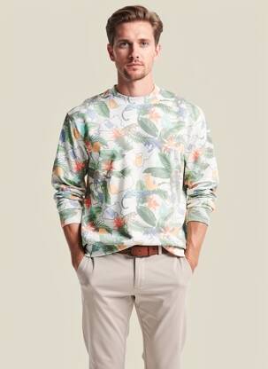 Hanorac elasticitate mâneci lungi verde RAGWEAR bărbat