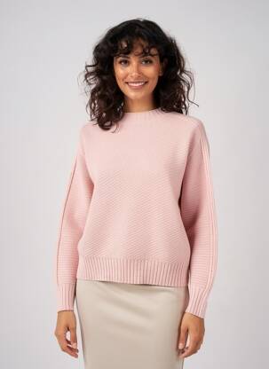Pulover elasticitate mâneci lungi roz STREET ONE femeie
