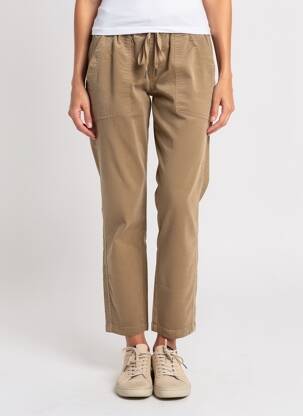 Pantalon drept elasticitate mărime normală maro STREET ONE femeie