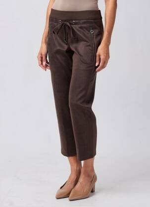 Pantalon 7/8 elasticitate mărime normală maro STREET ONE femeie