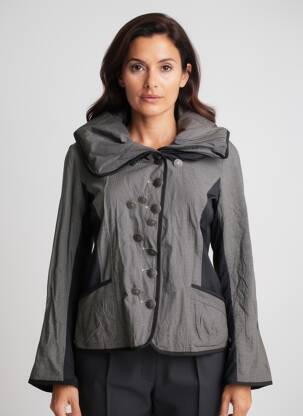Jachete casual buzunare negru EASY COMFORT femeie