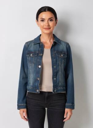 Jachete casual buzunare albastru CREAM femeie