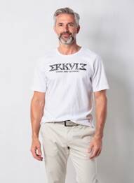 Tricou elasticitate mâneci scurte alb ERKULE bărbat