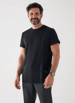 Tricou croială cambrată mâneci scurte negru THE NEW DESIGNERS ! bărbat