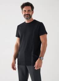 Tricou croială cambrată mâneci scurte negru THE NEW DESIGNERS ! bărbat
