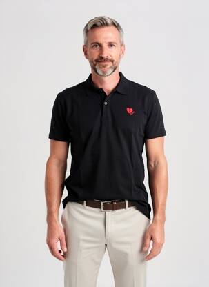 Polo țesătură jersey mâneci scurte negru PROJECT X bărbat