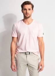 Tricou croială cambrată mâneci scurte roz EUROPANN bărbat