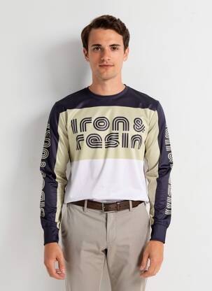 Tricou bio mâneci lungi negru IRON AND RESIN bărbat