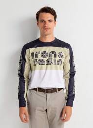 Tricou bio mâneci lungi negru IRON AND RESIN bărbat
