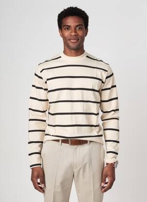 Tricou elasticitate mâneci lungi bej IRON AND RESIN bărbat