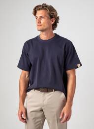 Tricou croială cambrată mâneci scurte albastru IRON AND RESIN bărbat