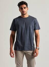 Tricou croială cambrată mâneci scurte albastru IRON AND RESIN bărbat