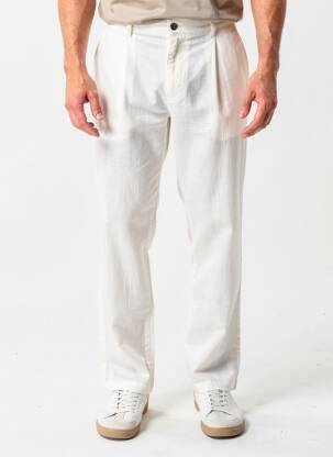Pantalon drept mărime normală mărime normală alb FACONNABLE bărbat