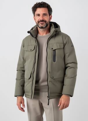 Geacă matlasată buzunare cu glugă gri CAMEL ACTIVE bărbat