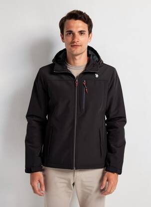 Jachete casual buzunare negru U.S. POLO ASSN bărbat
