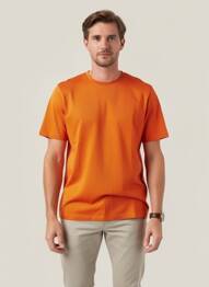 Tricou broderie mâneci scurte portocaliu deschis CAMEL ACTIVE bărbat