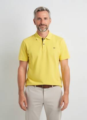 Polo elasticitate mâneci scurte galben CAMEL ACTIVE bărbat