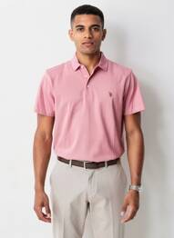 Polo elasticitate mâneci scurte roz U.S. POLO ASSN bărbat