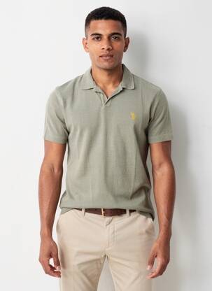 Polo țesătură jersey mâneci scurte verde U.S. POLO ASSN bărbat