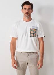Tricou croială cambrată mâneci scurte bej BOB bărbat