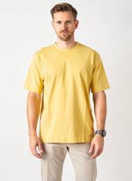 Tricou croială cambrată mâneci scurte galben BOB bărbat