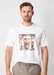 Tricou croială cambrată mâneci scurte alb TRAMAROSSA bărbat