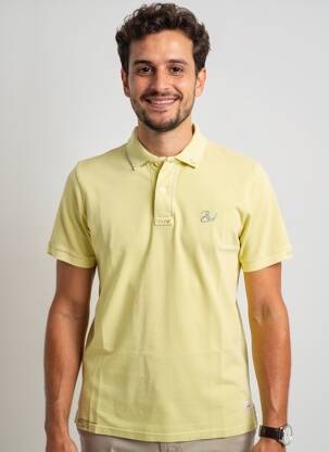 Polo elasticitate mâneci scurte verde BOB bărbat