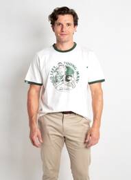 Tricou elasticitate mâneci scurte bej BOB bărbat