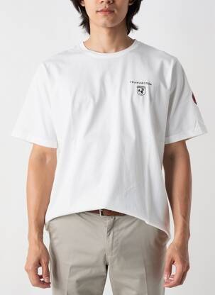 Tricou elasticitate mâneci scurte alb TRAMAROSSA bărbat