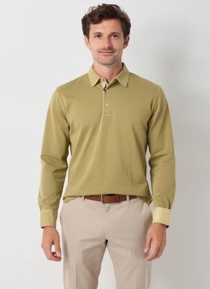 Polo mâneci lungi mâneci lungi verde BOB bărbat