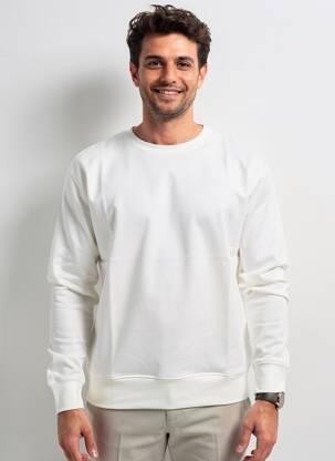 Hanorac elasticitate mâneci lungi bej WOOL & CO bărbat
