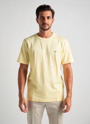Tricou broderie mâneci scurte galben FYNCH-HATTON bărbat