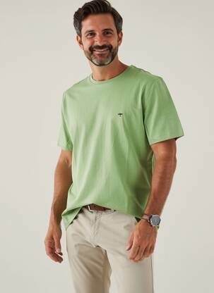 Tricou broderie mâneci scurte verde FYNCH-HATTON bărbat