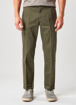 Pantalon chino țesătură melanj mărime normală verde FYNCH-HATTON bărbat