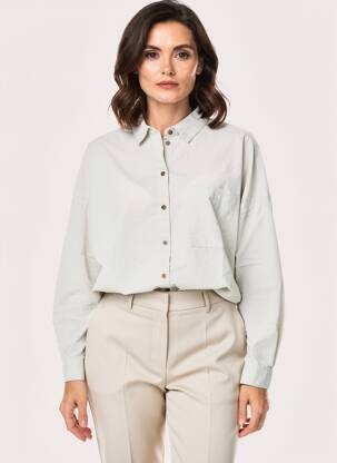 Cămașă croială cambrată mâneci lungi verde deschis CAMEL ACTIVE femeie