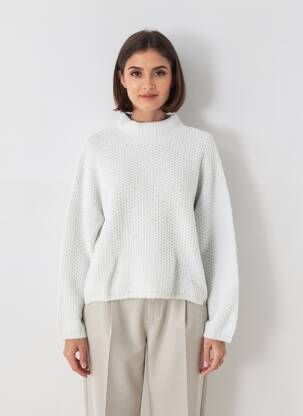 Pulover croială cambrată mâneci lungi verde CAMEL ACTIVE femeie
