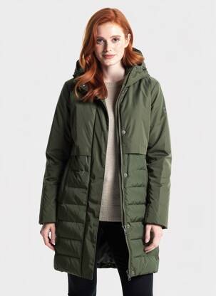 Geacă matlasată buzunare cu glugă verde CAMEL ACTIVE femeie