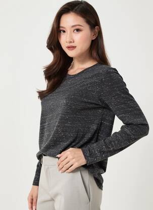 Tricou mâneci lungi mâneci lungi gri ELEVEN PARIS femeie