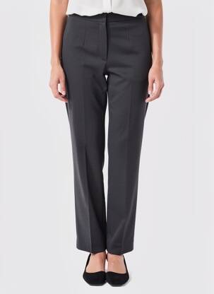 Pantalon drept țesătură crep talie înaltă negru KOOKAI femeie