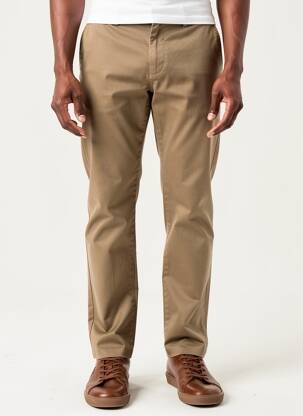 Pantalon chino elasticitate mărime normală maro JACK & JONES bărbat