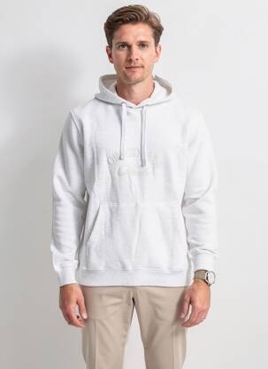 Hanorac cu glugă broderie mâneci lungi gri JACK & JONES bărbat