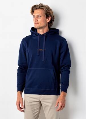 Hanorac elasticitate mâneci lungi albastru JACK & JONES bărbat